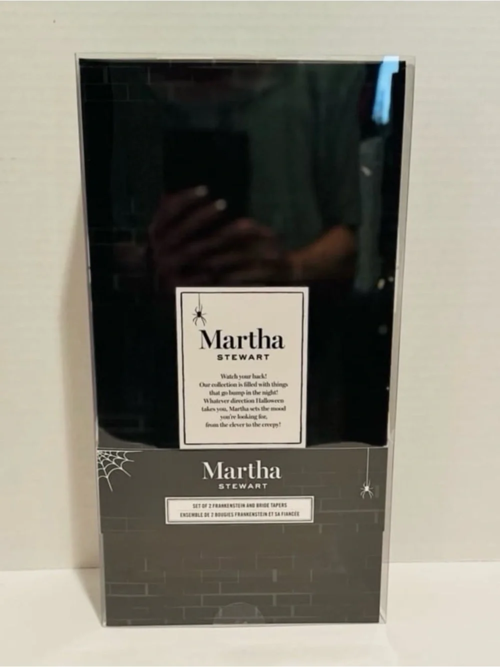 Martha Stewart NIB Frankenstein & Bride Taper Candles
